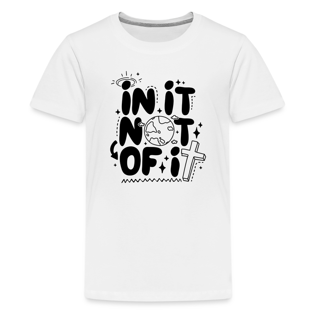 In It Not of It Kid's T-Shirt - white