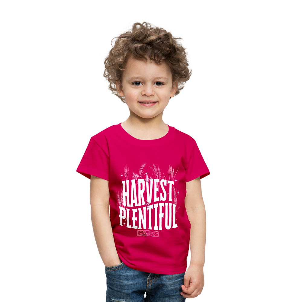 The Harvest is Plentiful (W) Toddler T-Shirt - dark pink