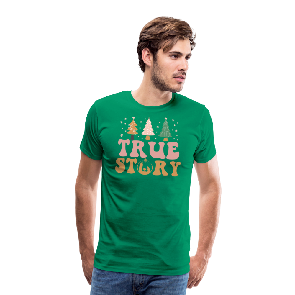 True Story Christmas Family Men's Premium T-Shirt - kelly green