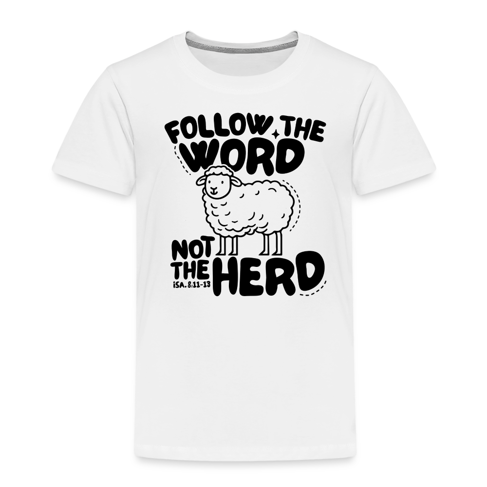 Follow the Word Toddler T-Shirt - white