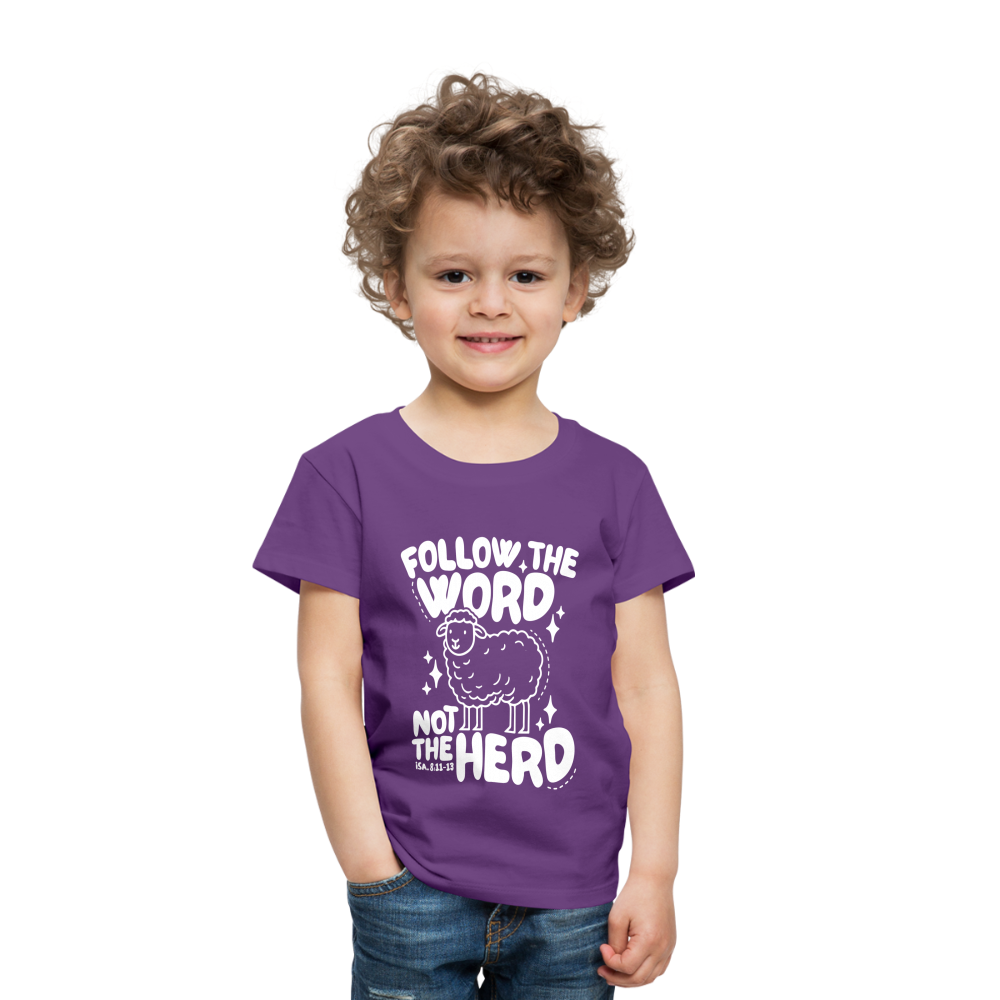 Follow the Word (W) Toddler T-Shirt - purple