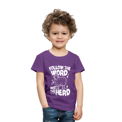 Follow the Word (W) Toddler T-Shirt - purple