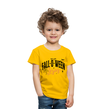 Are You Fall-O-Ween Jesus? Toddler T-Shirt - sun yellow