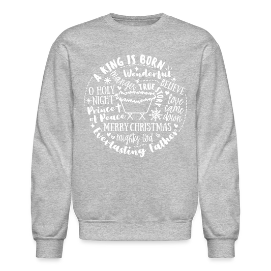 Manger Collage (W) Men's Sweater - heather gray