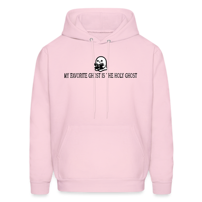 My Favorite Ghost is the Holy Ghost (Bible) Men's Hoodie - pale pink