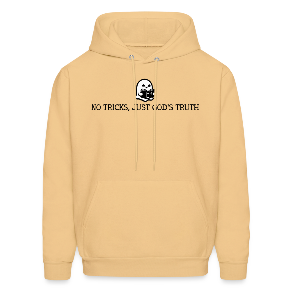 No Tricks Just God's Truth (Bible) Men's Hoodie - light yellow