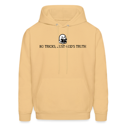 No Tricks Just God's Truth (Bible) Men's Hoodie - light yellow