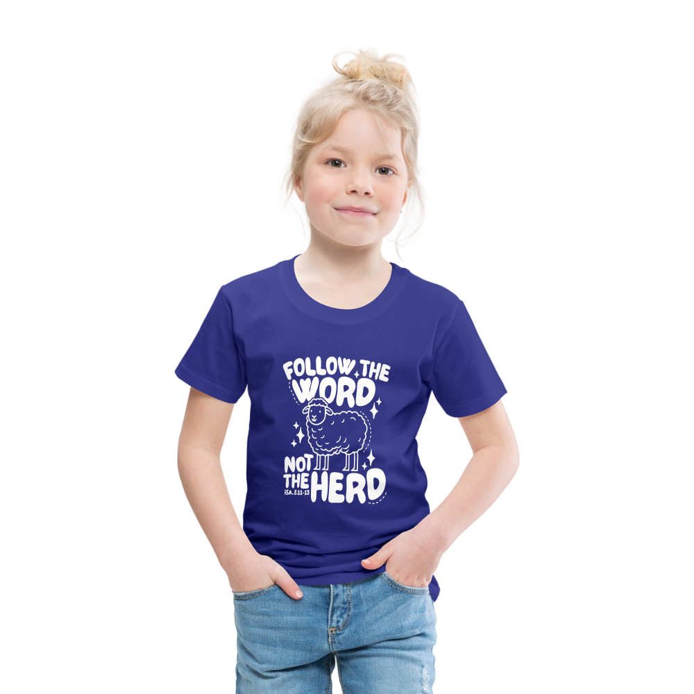 Follow the Word (W) Toddler T-Shirt - royal blue