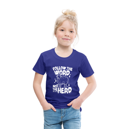 Follow the Word (W) Toddler T-Shirt - royal blue