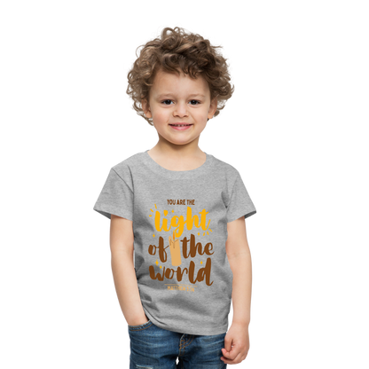 You are the Light of the World (Candle) Toddler T-Shirt - heather gray