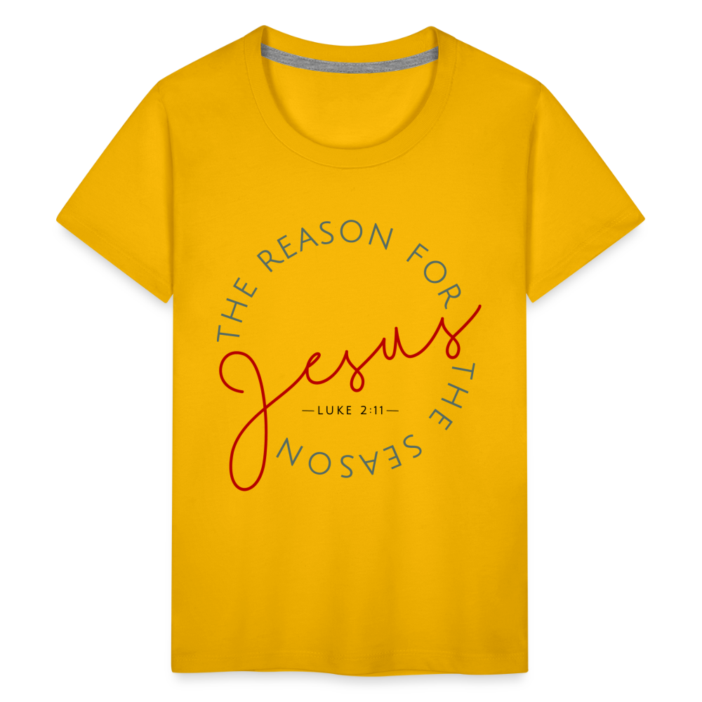 The Reason for the Season (Color) Christmas Kids' Premium T-Shirt - sun yellow