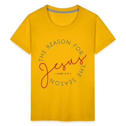 The Reason for the Season (Color) Christmas Kids' Premium T-Shirt - sun yellow