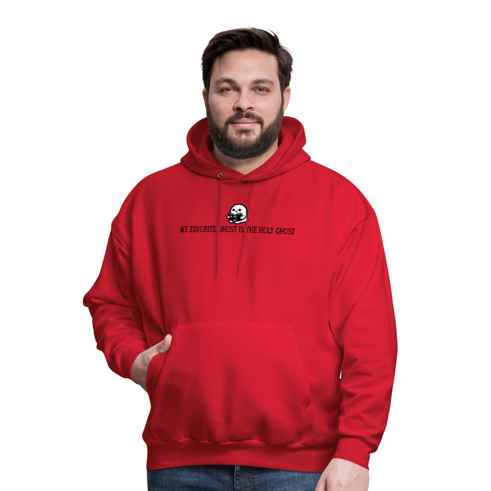 My Favorite Ghost is the Holy Ghost (Bible) Men's Hoodie - red