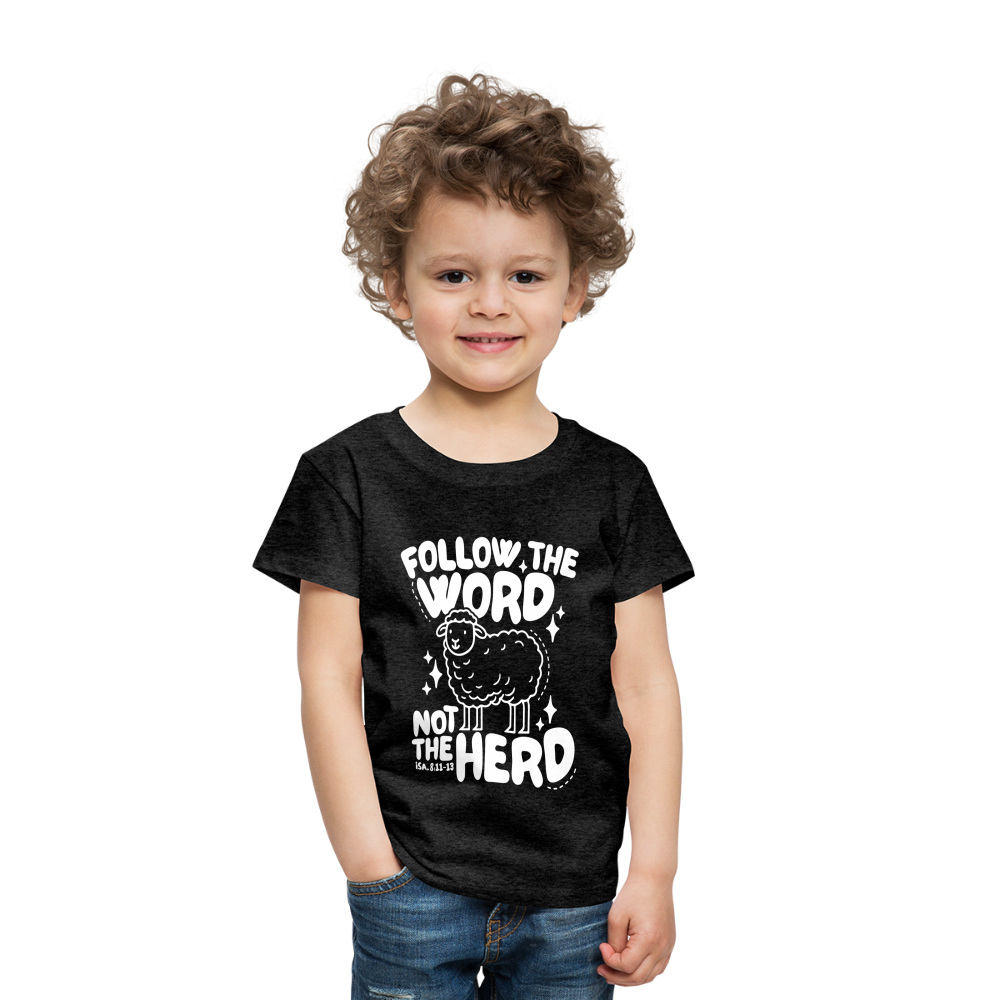 Follow the Word (W) Toddler T-Shirt - charcoal grey