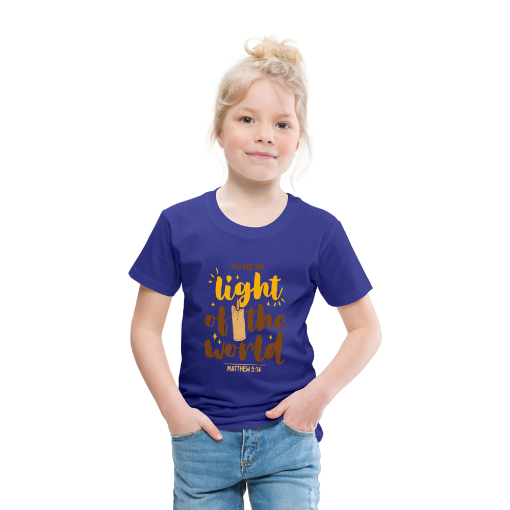 You are the Light of the World (Candle) Toddler T-Shirt - royal blue