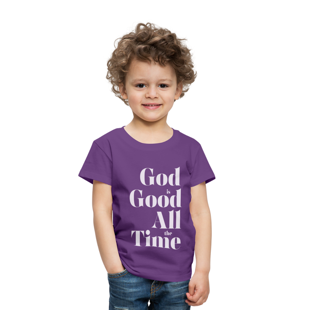 God is Good Toddler Premium T-Shirt - purple