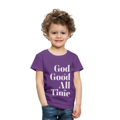 God is Good Toddler Premium T-Shirt - purple