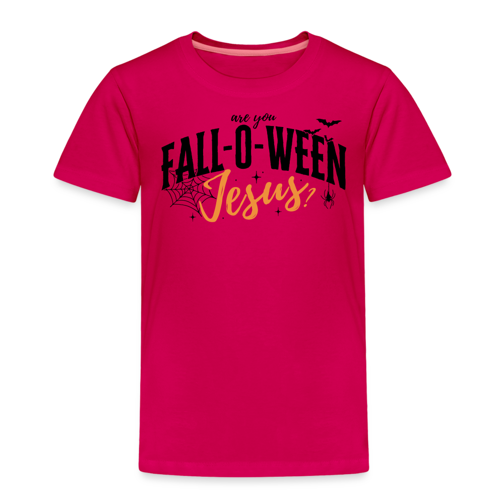 Are You Fall-O-Ween Jesus? Toddler T-Shirt - dark pink