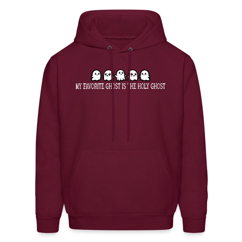 My Favorite Ghost is the Holy Ghost (W) Men's Hoodie - burgundy