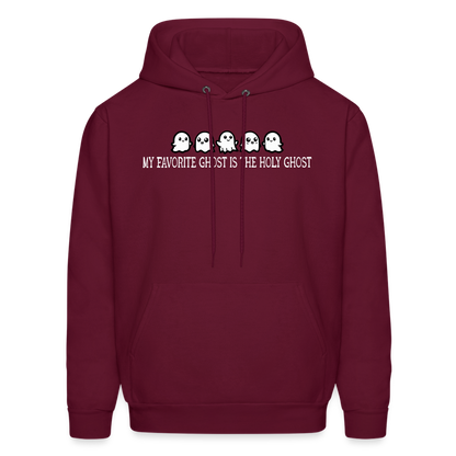 My Favorite Ghost is the Holy Ghost (W) Men's Hoodie - burgundy