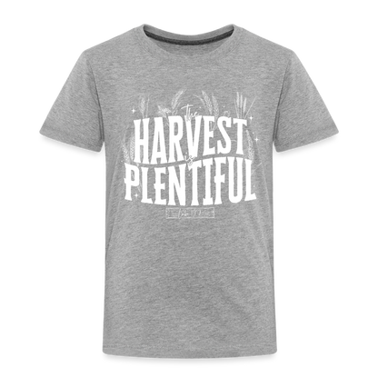 The Harvest is Plentiful (W) Toddler T-Shirt - heather gray