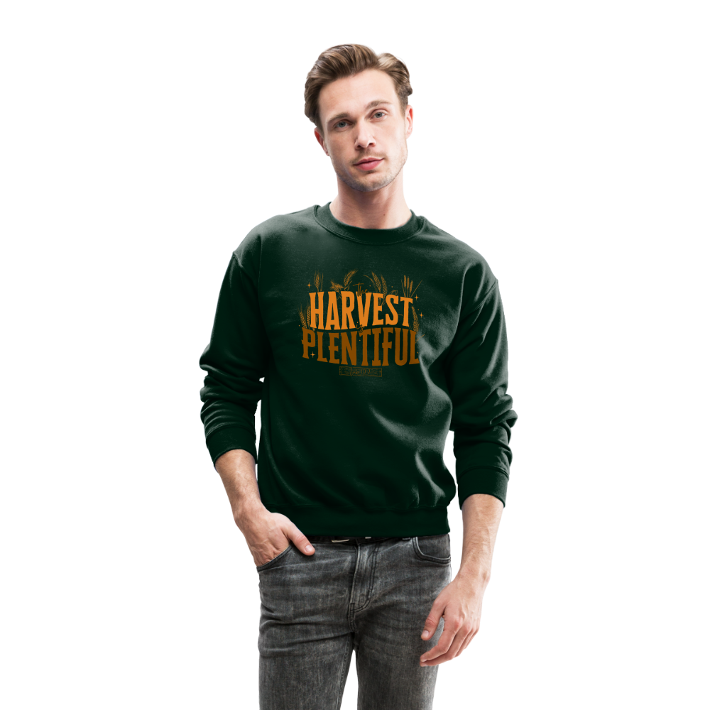 The Harvest is Plentiful (Color) Men's Sweater - forest green