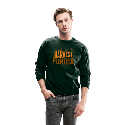 The Harvest is Plentiful (Color) Men's Sweater - forest green