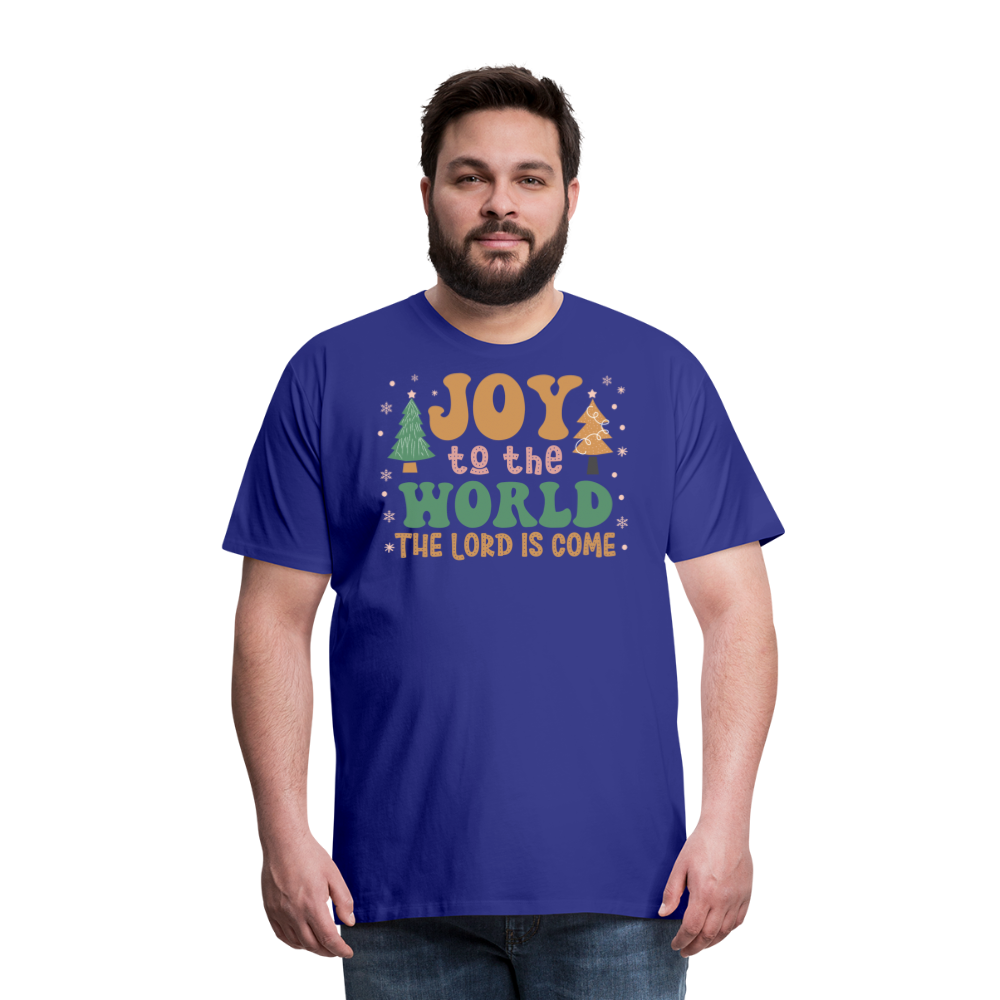 Joy to the World Christmas Family Men's Premium T-Shirt - royal blue