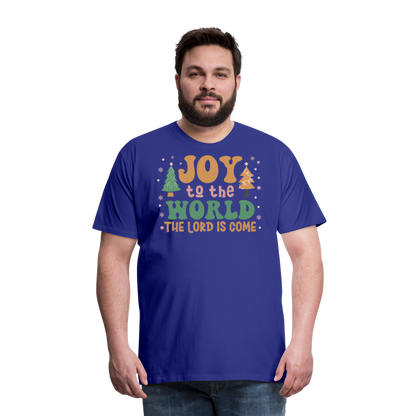 Joy to the World Christmas Family Men's Premium T-Shirt - royal blue