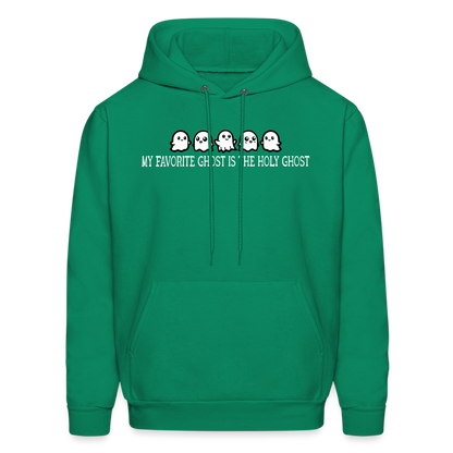 My Favorite Ghost is the Holy Ghost (W) Men's Hoodie - kelly green