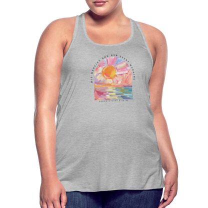 His Mercies are New Every Morning Lamentations 3:22-33 Women’s Tank - heather gray