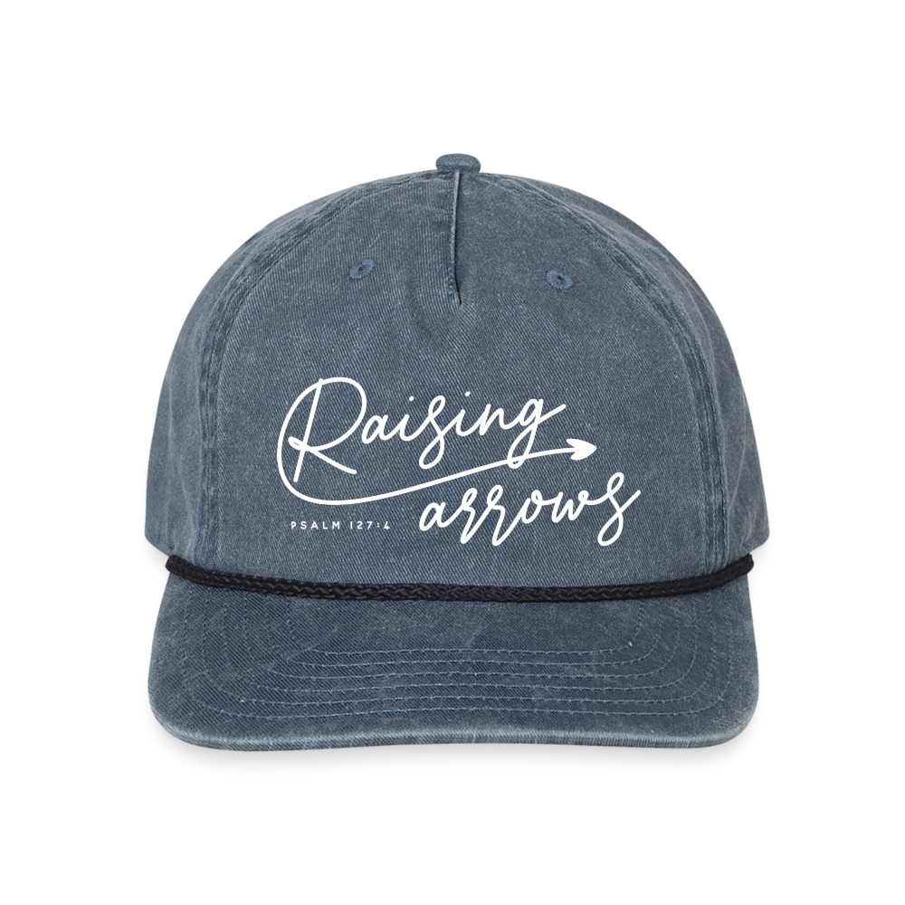 Raising Arrows Hat Cap - washed navy