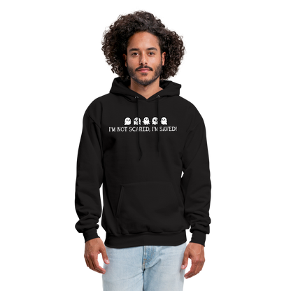 I'm Not Scared I'm Saved (W) Men's Hoodie - black