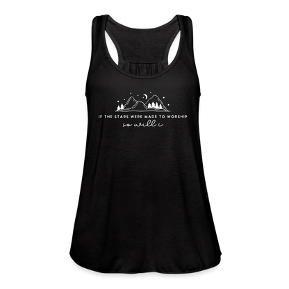 If the Stars Were Made to Worship So Will I Women's Tank - black