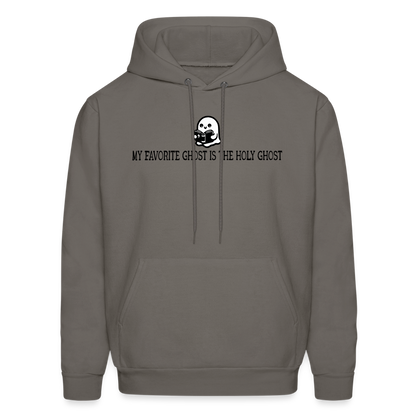 My Favorite Ghost is the Holy Ghost (Bible) Men's Hoodie - asphalt gray