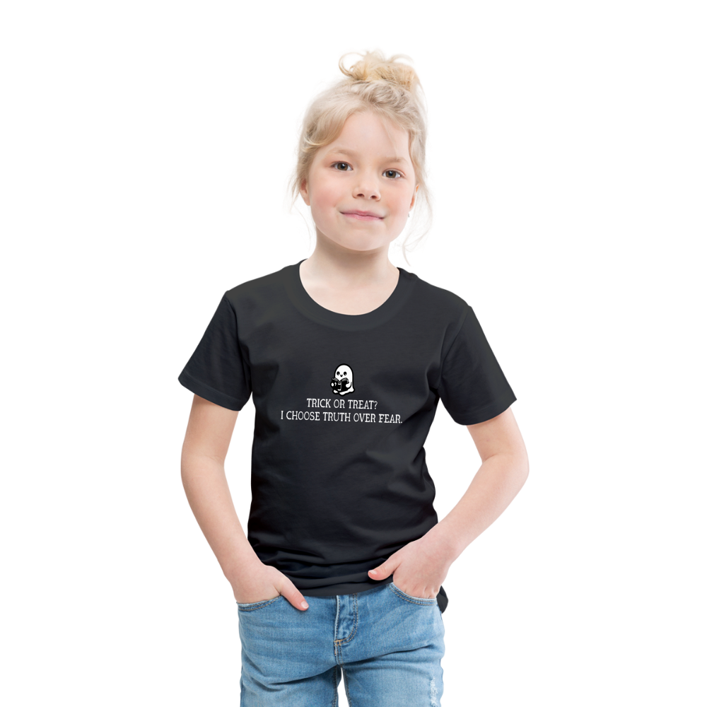 Trick or Treat I Choose Truth (W) Toddler T-Shirt - black