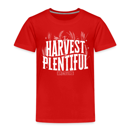 The Harvest is Plentiful (W) Toddler T-Shirt - red