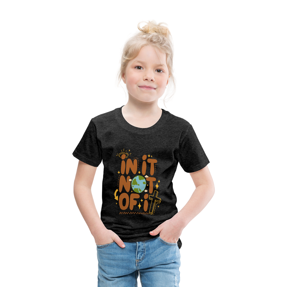 In It Not of It Toddler T-Shirt - charcoal grey