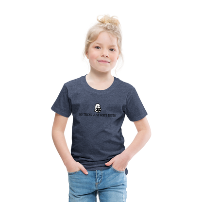 No Tricks Just God's Truth Toddler T-Shirt - heather blue