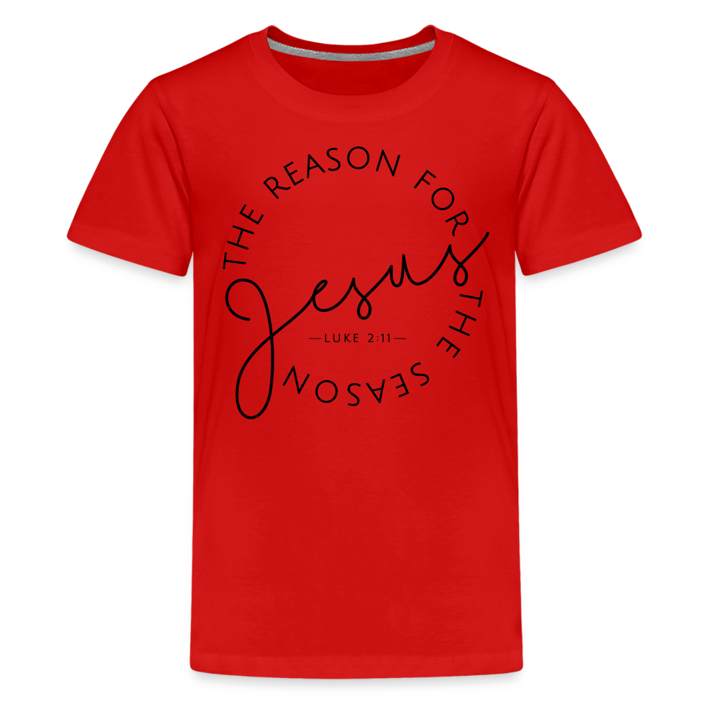 The Reason for the Season Christmas Kids' Premium T-Shirt - red