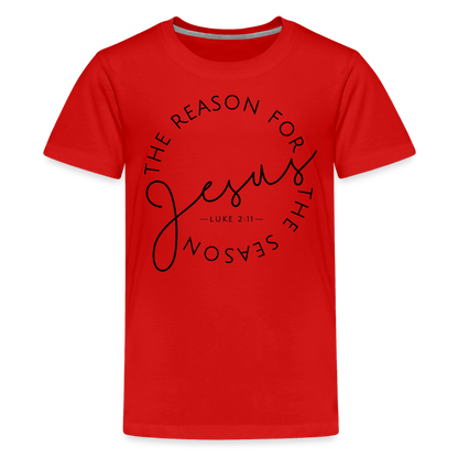 The Reason for the Season Christmas Kids' Premium T-Shirt - red