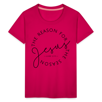 The Reason for the Season Christmas Kids' Premium T-Shirt - dark pink