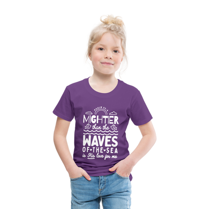 Mightier than the Waves of the Sea (W) Toddler T-Shirt - purple