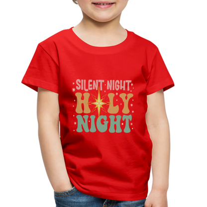 Silent Night Christmas Family Toddler Premium T-Shirt - red