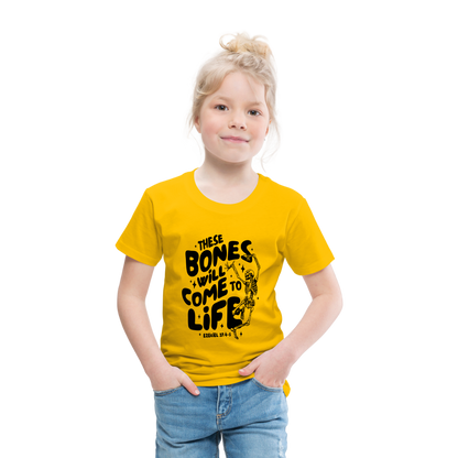 These Bones will Come to Life Toddler T-Shirt - sun yellow