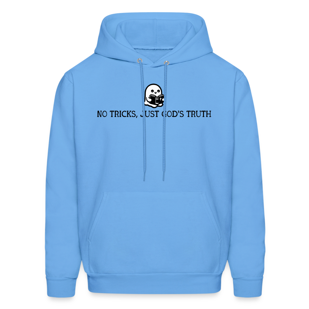 No Tricks Just God's Truth (Bible) Men's Hoodie - carolina blue