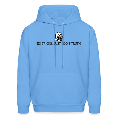 No Tricks Just God's Truth (Bible) Men's Hoodie - carolina blue