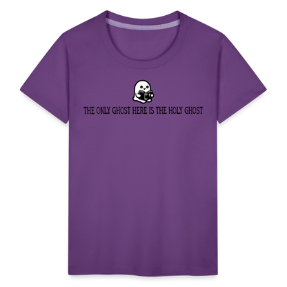 The Only Ghost Here is the Holy Ghost (Bible) Toddler T-Shirt - purple