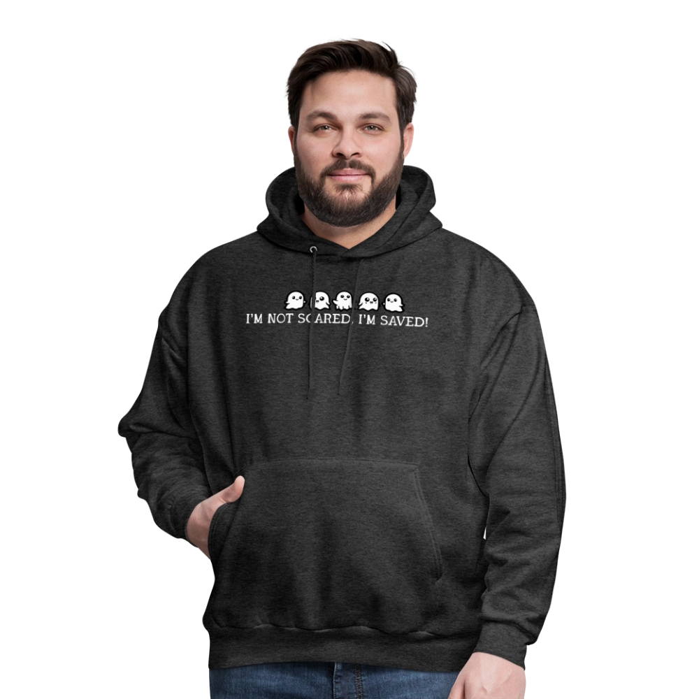 I'm Not Scared I'm Saved (W) Men's Hoodie - charcoal grey