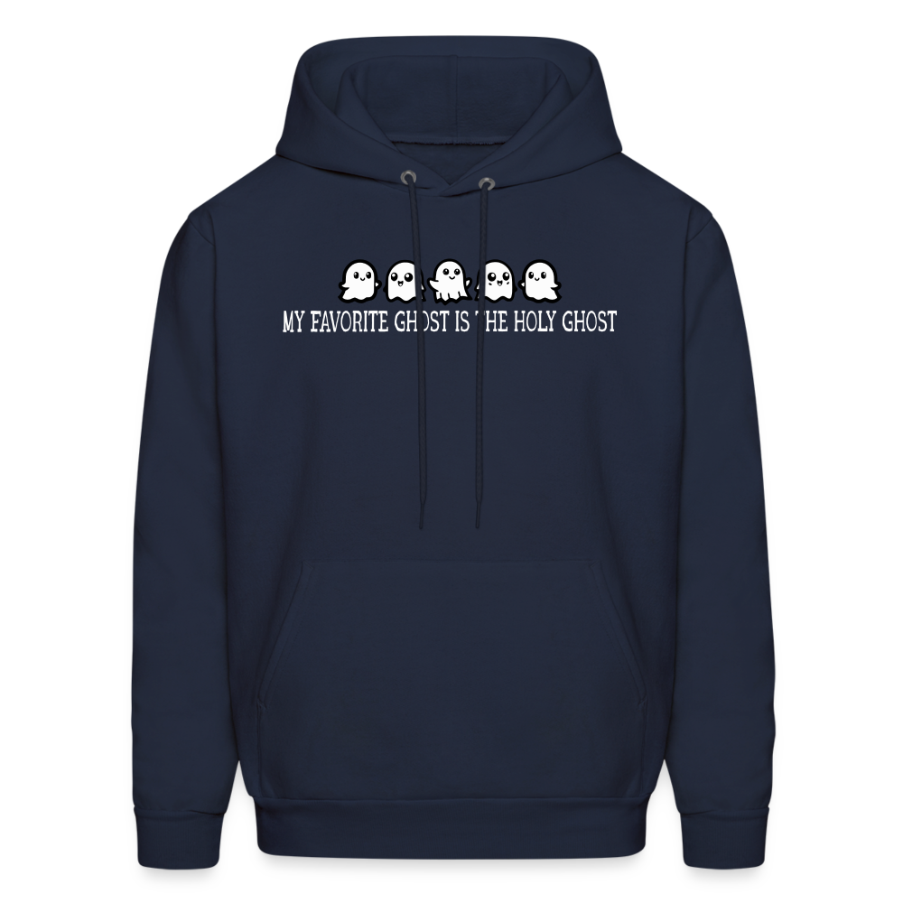 My Favorite Ghost is the Holy Ghost (W) Men's Hoodie - navy